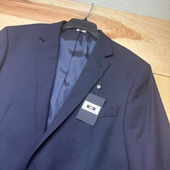 Joseph Abboud Blazer Size 46 XL Blue Navy Coat 2 Button Reda Wool SX Nch NEW - Picture 2 of 15